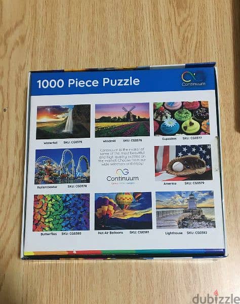 1000 peices puzzle used like new. 1
