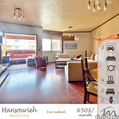 Mansourieh | 4 Balconies | 2 Parking | Furnished/Equipped 2 Bedrooms 0
