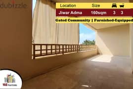 Jiwar Adma 160m2 | Gated Community | Furnished| Partial View | MY IV | 0