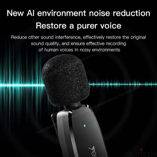 Yesido KR11 Low-latency Wireless Lavalier Microphone 1