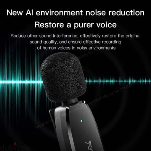 Yesido KR12 Low-latency Wireless Lavalier Microphone 1
