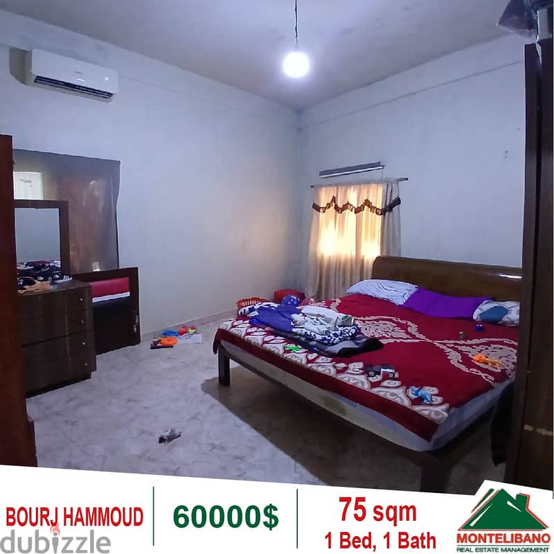 60000$!! Apartment for sale located in Bourj Hammoud 2