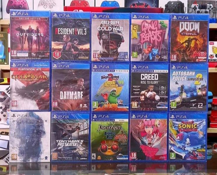 available cds ps4/ps5 new and used starting 10$ 1