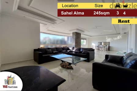 Sahel Alma 245m2 | 80m2 Terrace/Garden | Rent |