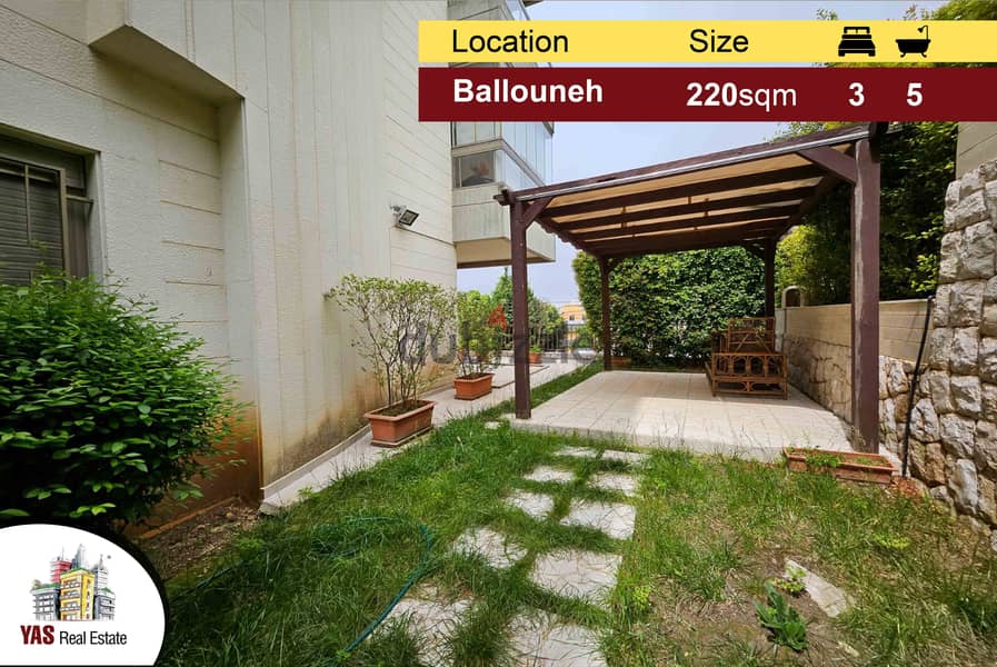 Ballouneh 220m2 | 120m2 Terrace | High-End | Open View | TO | 0