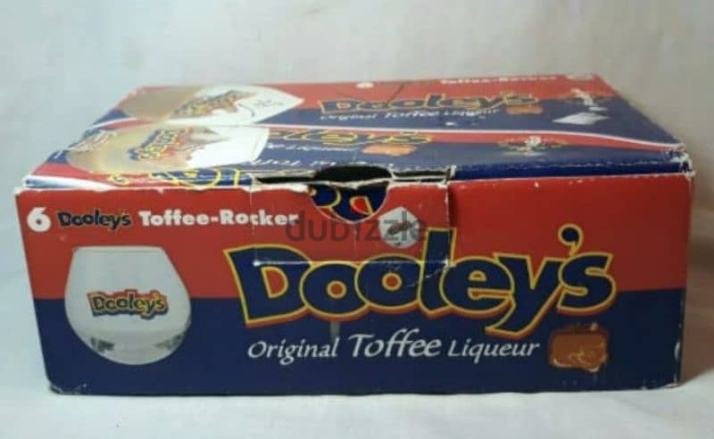 Vintage 6 Dooley' Toffee Rockers Liqueur Glasses 1