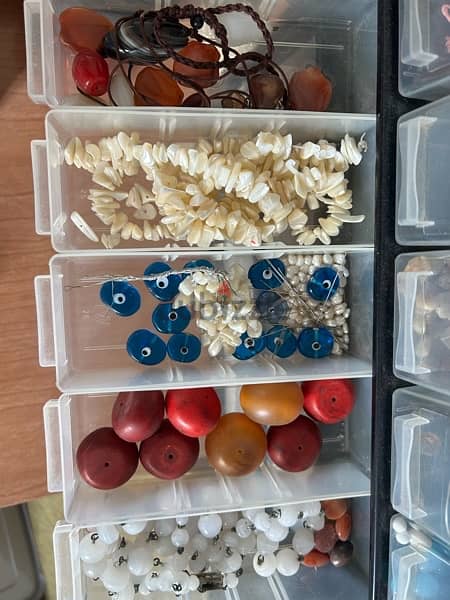 set of beads , tools, and accessories for jeweler making 4