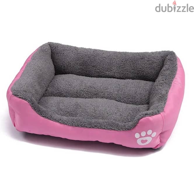 luxury pet bed rectangle dual use double sided for dog and cat 2