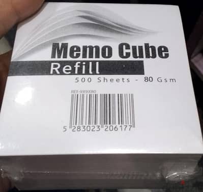 MEMO CUBE REFILL 500 SHEETS