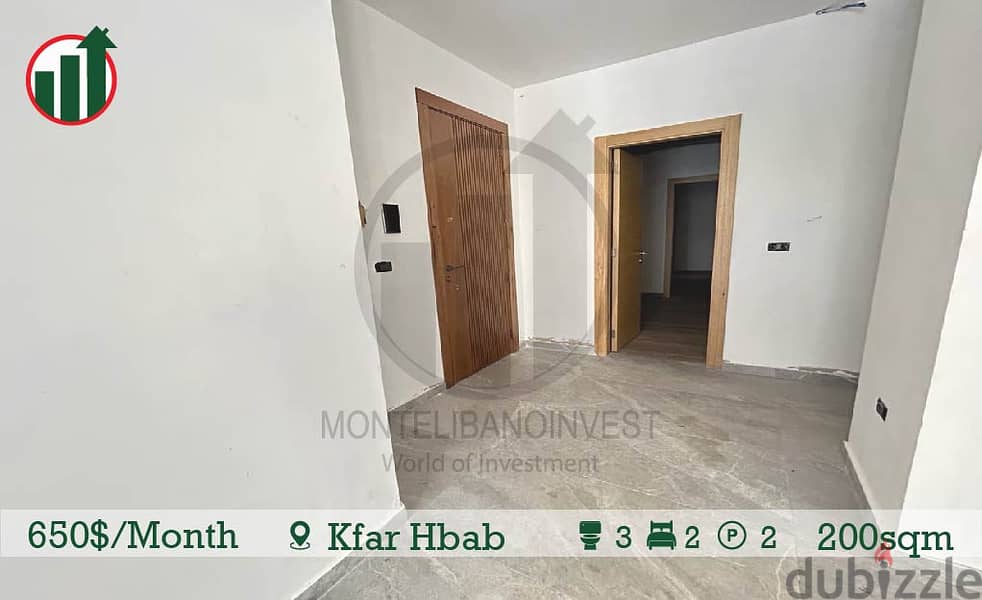 Apartment for Rent in Kfarhbab !! 2
