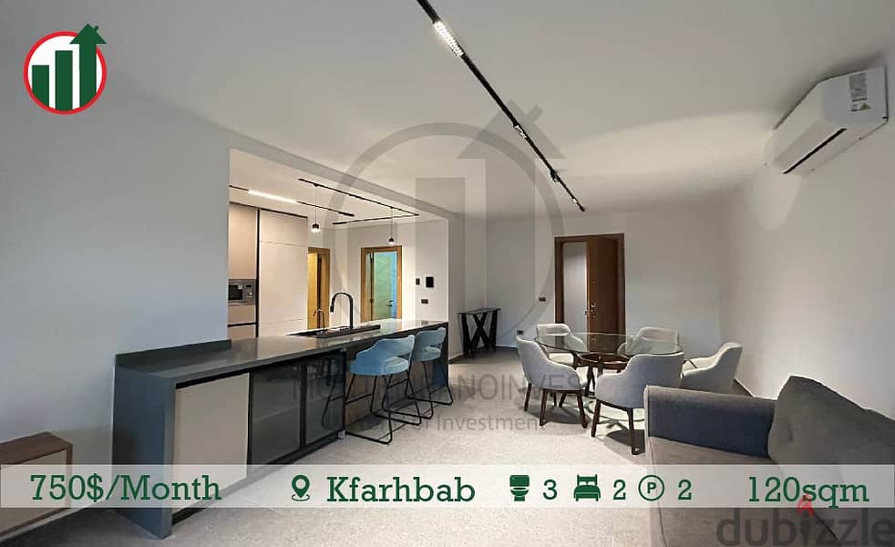 Fully Furnished Apartment for Rent in Kfarehbeb! 0