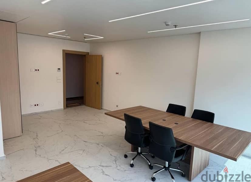54 Sqm | Brand New Decorated Office For Rent In Dbayeh 0
