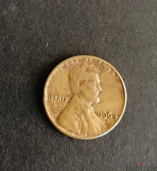 1964 D US one penny/cent 2