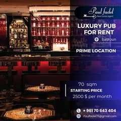 Luxury Pub for Rent in Batroun Prime Location