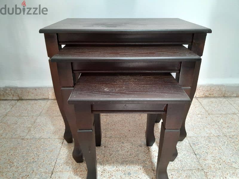 Set Of Wooden Tables Qty. 3 Special Price 27$ 1
