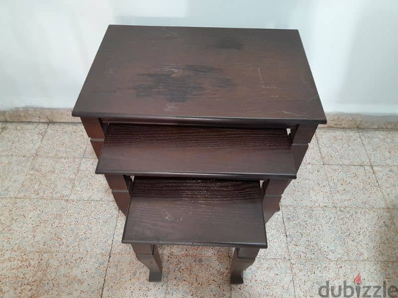 Set Of Wooden Tables Qty. 3 Special Price 27$ 2