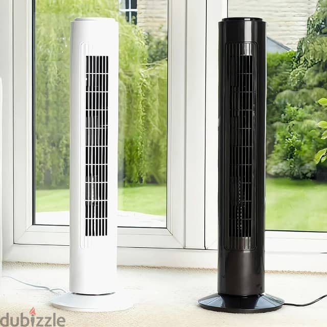 Switch-On Silent Tower Fan, Air Cooler with Timer and 90° Oscillation 0