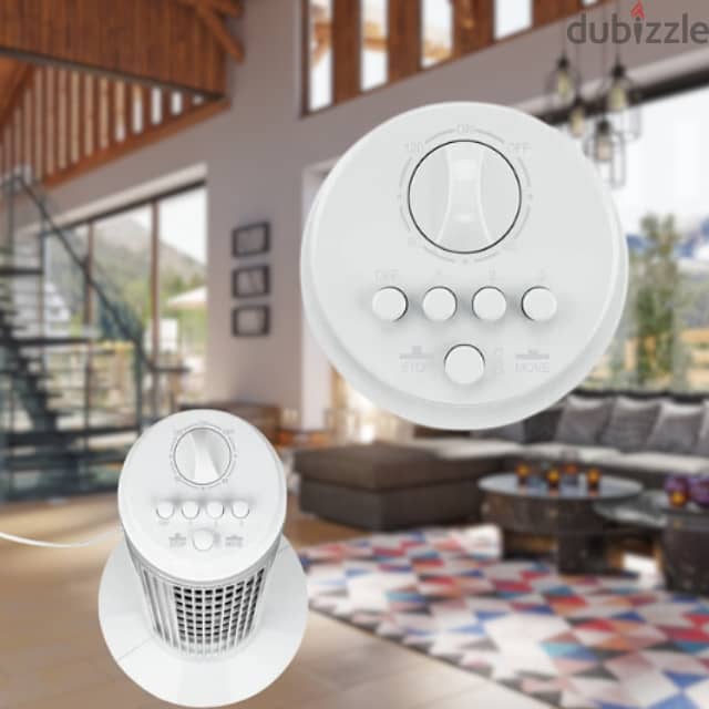 Switch-On Silent Tower Fan, Air Cooler with Timer and 90° Oscillation 2