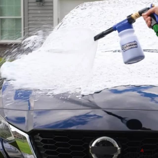 Car Wash Cannon, Water Washing Gun with Foam Can for Car & Garden 5