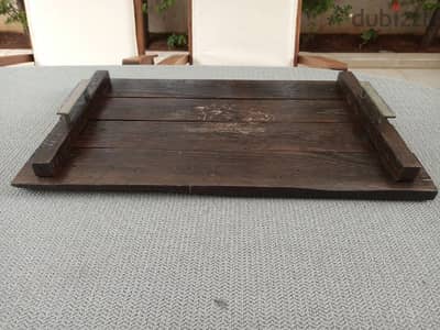 صينية ضيافة، serving tray 62 x 36 cm rustic