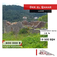 Land  for sale in Der El Qamar 19 500 sqm ref#jj26093