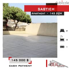 Apartment with Terrace for sale in Sabtieh 145 sqm REF#YC100