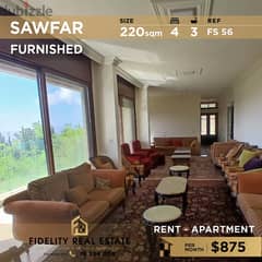 Apartment for Rent in Sawfar FS56 شقة للإيجار في صوفر 0