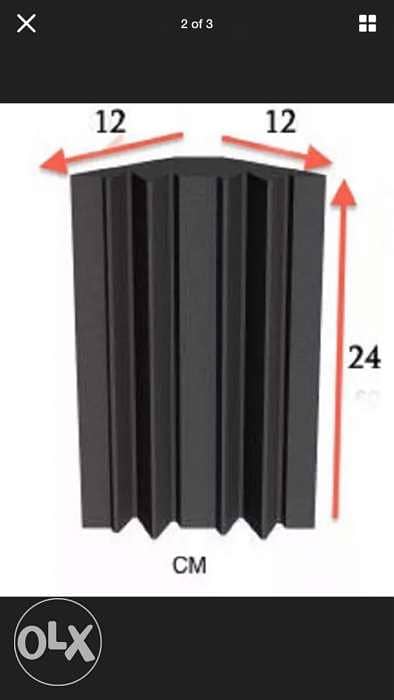 Acoustic bass trap corner foam 3