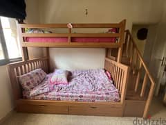 Double Bunk Bed/ سرير مزدوج بطابقين