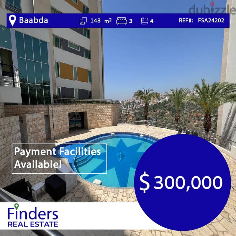 An Apartment For Sale In Baabda! | شقة للبيع في بعبدا 0
