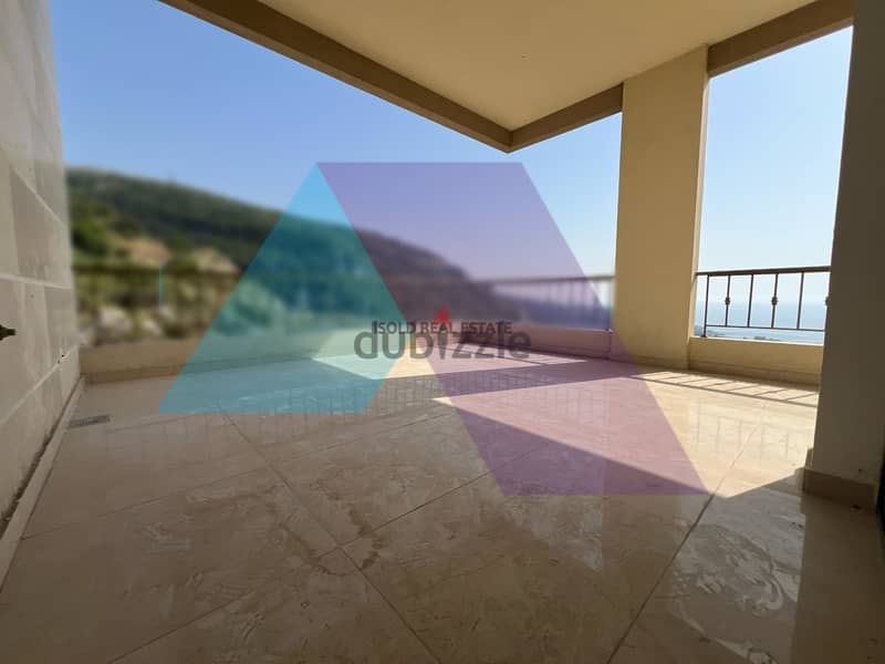A 117 m2 GF apartment +open mountain/sea view for sale in Nahr Ibrahim 1