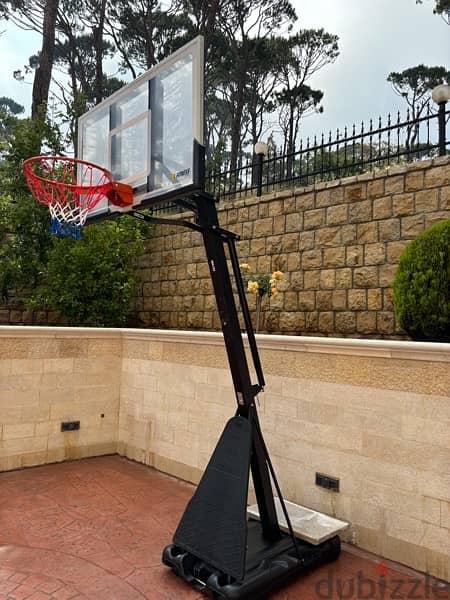 Portable basketball hoop 140 cm x 80 cm 1