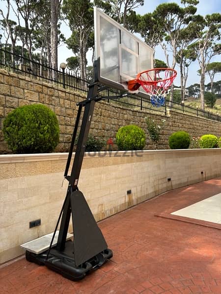 Portable basketball hoop 140 cm x 80 cm 2