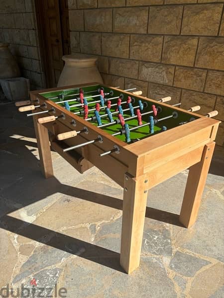 Babyfoot zayn wood table soccer table 1