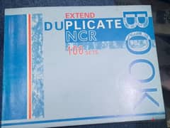EXTEND DUPLICATE NCR BOOK 100 SETS 0