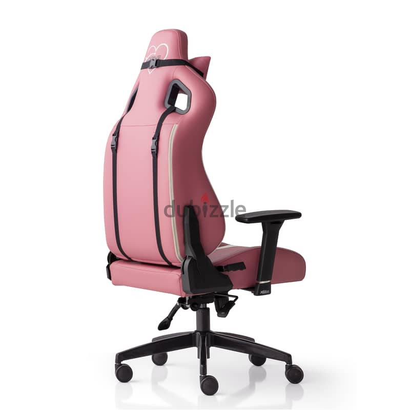 XDRIVE AKDENIZ XD-AKD-P/B PINK LEATHER CHAIR 3