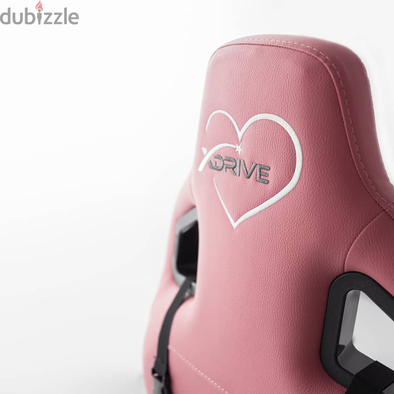 XDRIVE AKDENIZ XD-AKD-P/B PINK LEATHER CHAIR 6