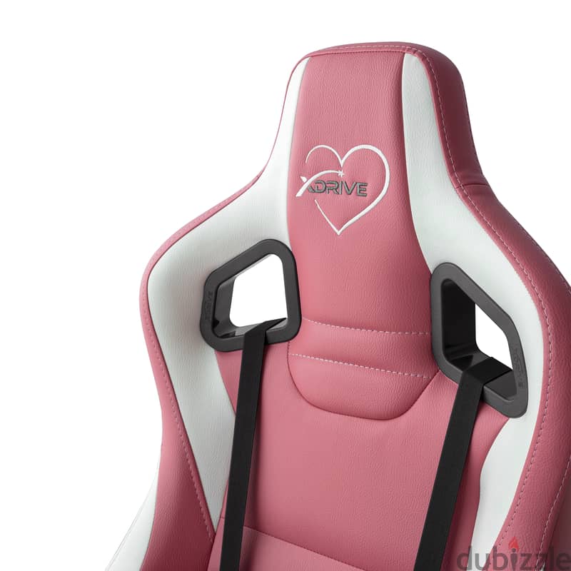 XDRIVE AKDENIZ XD-AKD-P/B PINK LEATHER CHAIR 9