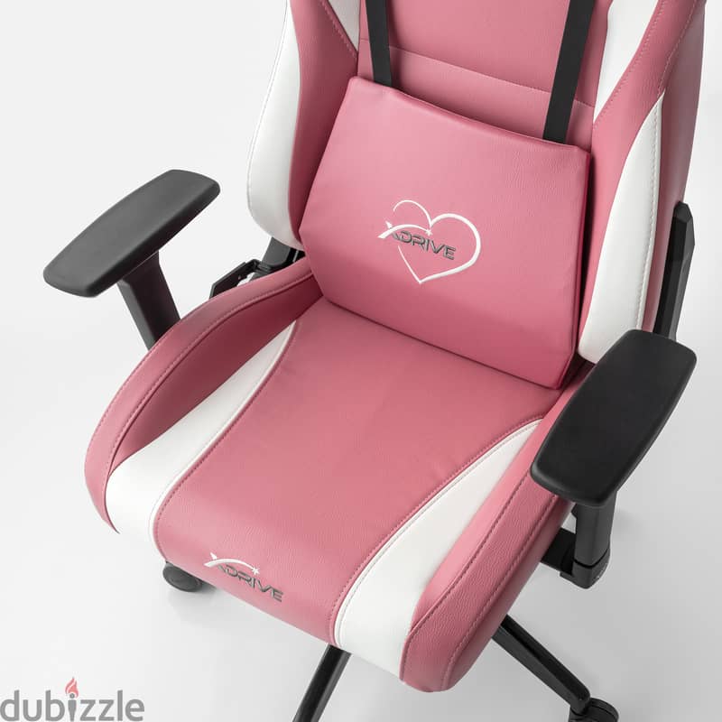 XDRIVE AKDENIZ XD-AKD-P/B PINK LEATHER CHAIR 10