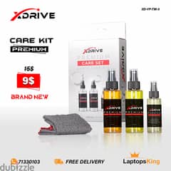 XDRIVE 3-PIECE PREMIUM SET LEATHER & FABRIC CHAIR CLEANING & CARE KIT