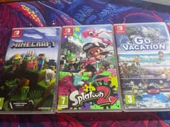 minecraft+splatoon2+Go vacation. used like new 0