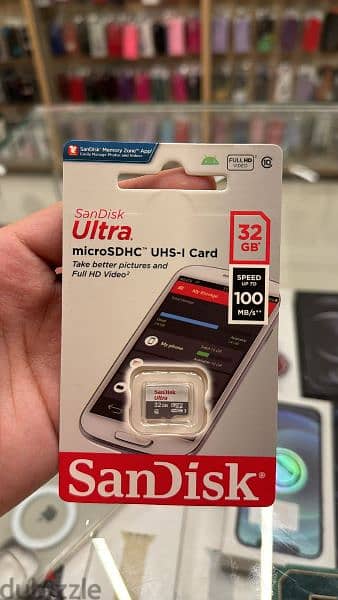 SanDisk Ultra Memory Card 32gb up to 100mb/s last 0