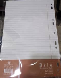 BRIO RINGBOOKS REFILL 48 SHEETS 0
