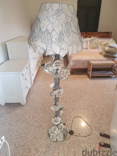 Handmade vintage style floor lamp