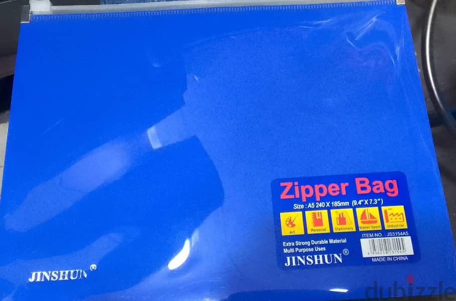 JINSHUN ZIPPER BAG A5 0