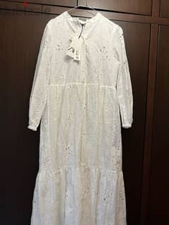 zara white dress