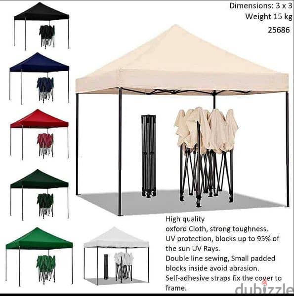 Outdoor Waterproof Canopy Tent 3 x 3 M 1