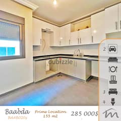 Baabda | Prime Location | High End 3 Bedrooms Apt | 2 Covered Parking 0