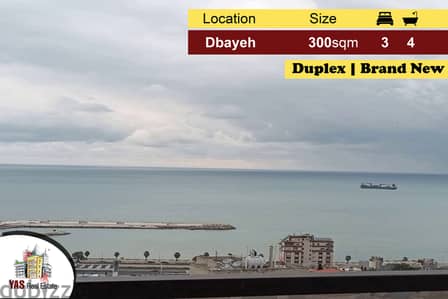 Dbayeh 300m2 | 60m2 Terrace | Panoramic View | High End | PA |