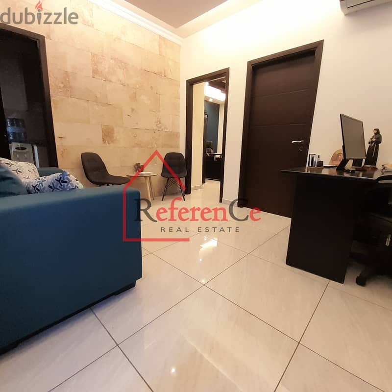 Catchy furnished office in Jal El Dib مكتب مفروش في جل الديب 2